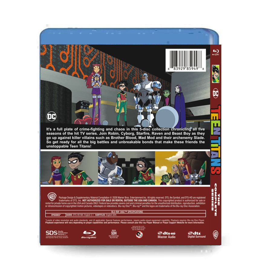 Teen Titans The Complete Series Episodes 1-66 5BD Blu-ray Box Set - Image 2