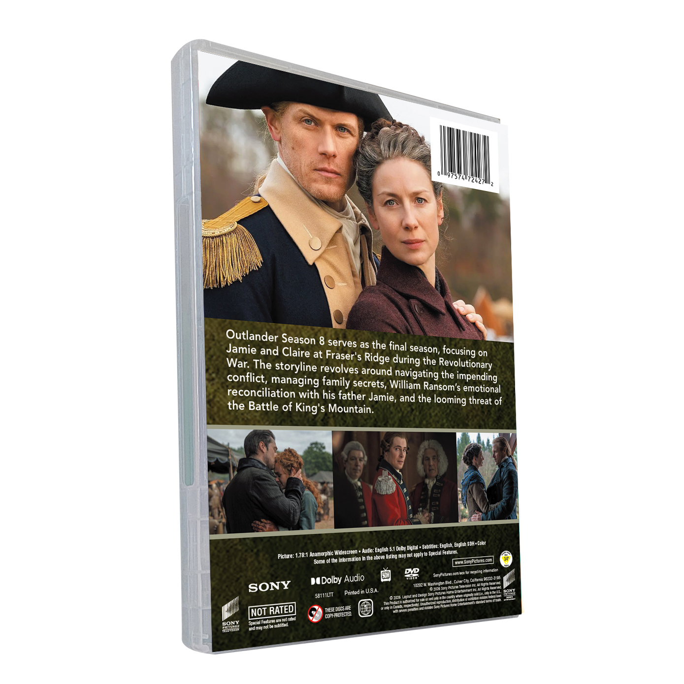 Outlander Season 8 Final Season DVD Box Set 4DVD - Image 2