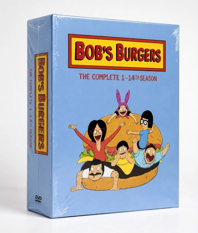 Bob's Burger The Complete Series 1-14 (DVD, 42-Discs, Box-Set). Brand New