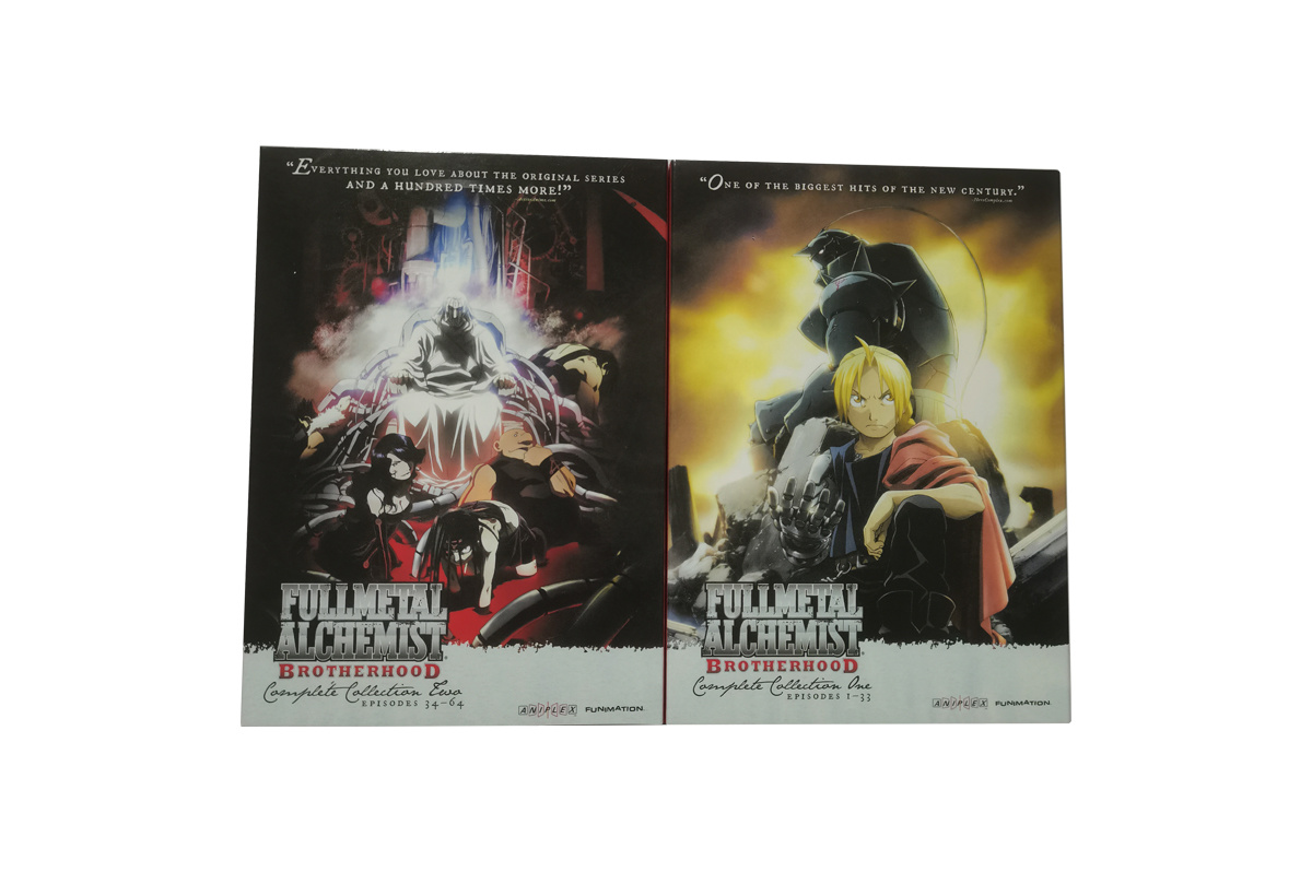 Fullmetal Alchemist: Brotherhood The Complete Series Episodes 1-64 DVD Box Set (10-Disc)