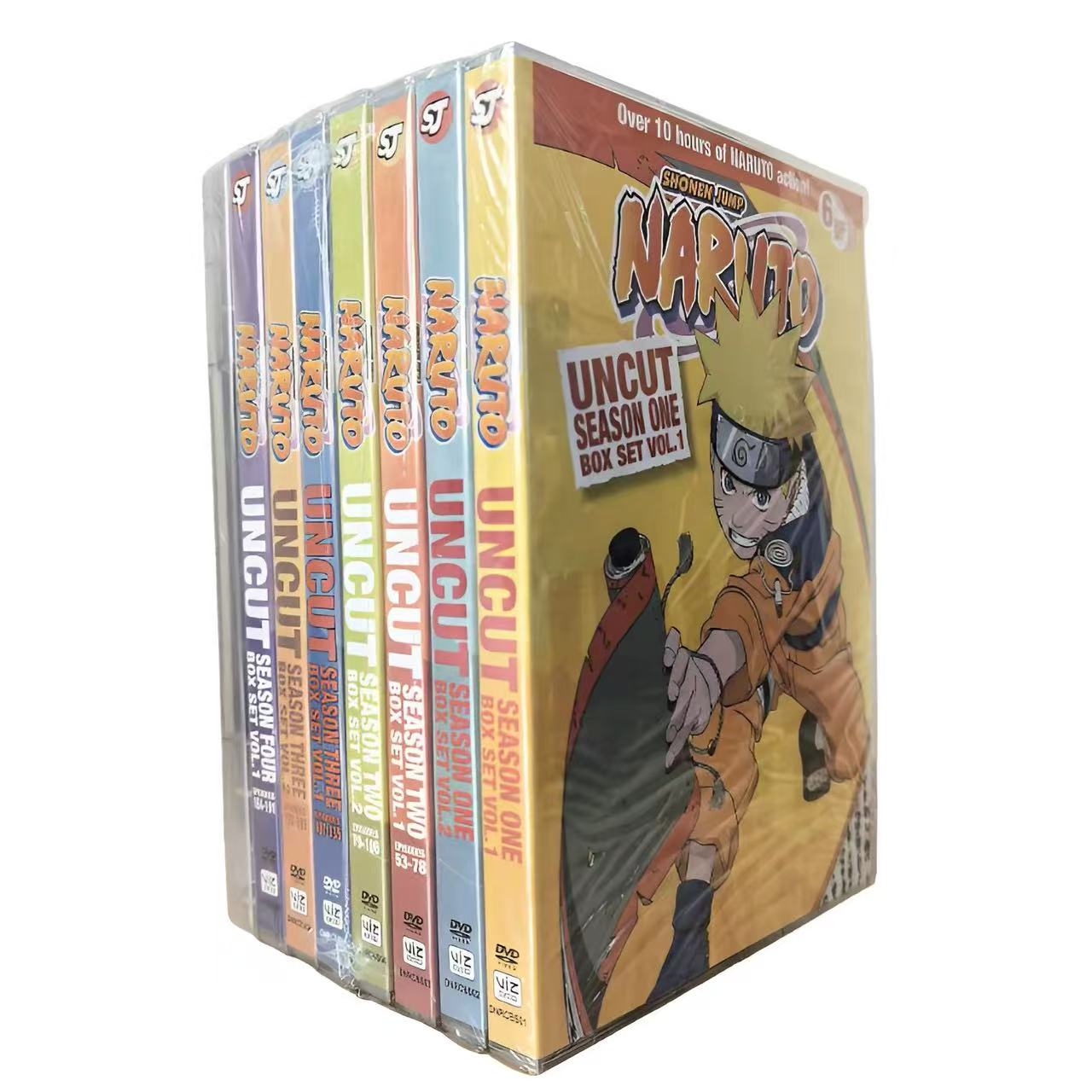Naruto Uncut The Complete Series Seasons 1-4 DVD Box Set (48-Disc)