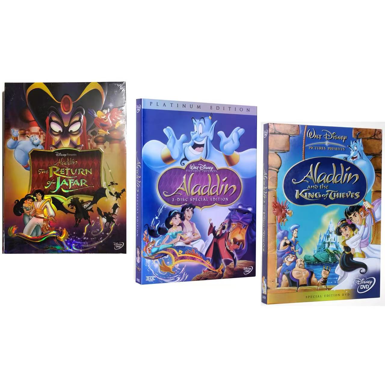Aladdin Trilogy 3-Movie Collection DVD Box Set (4-Disc)