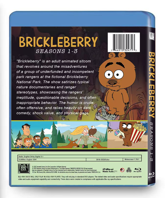 Brickleberry The Complete Series Seasons 1-3 Blu-ray Box Set (3BD) - Image 2