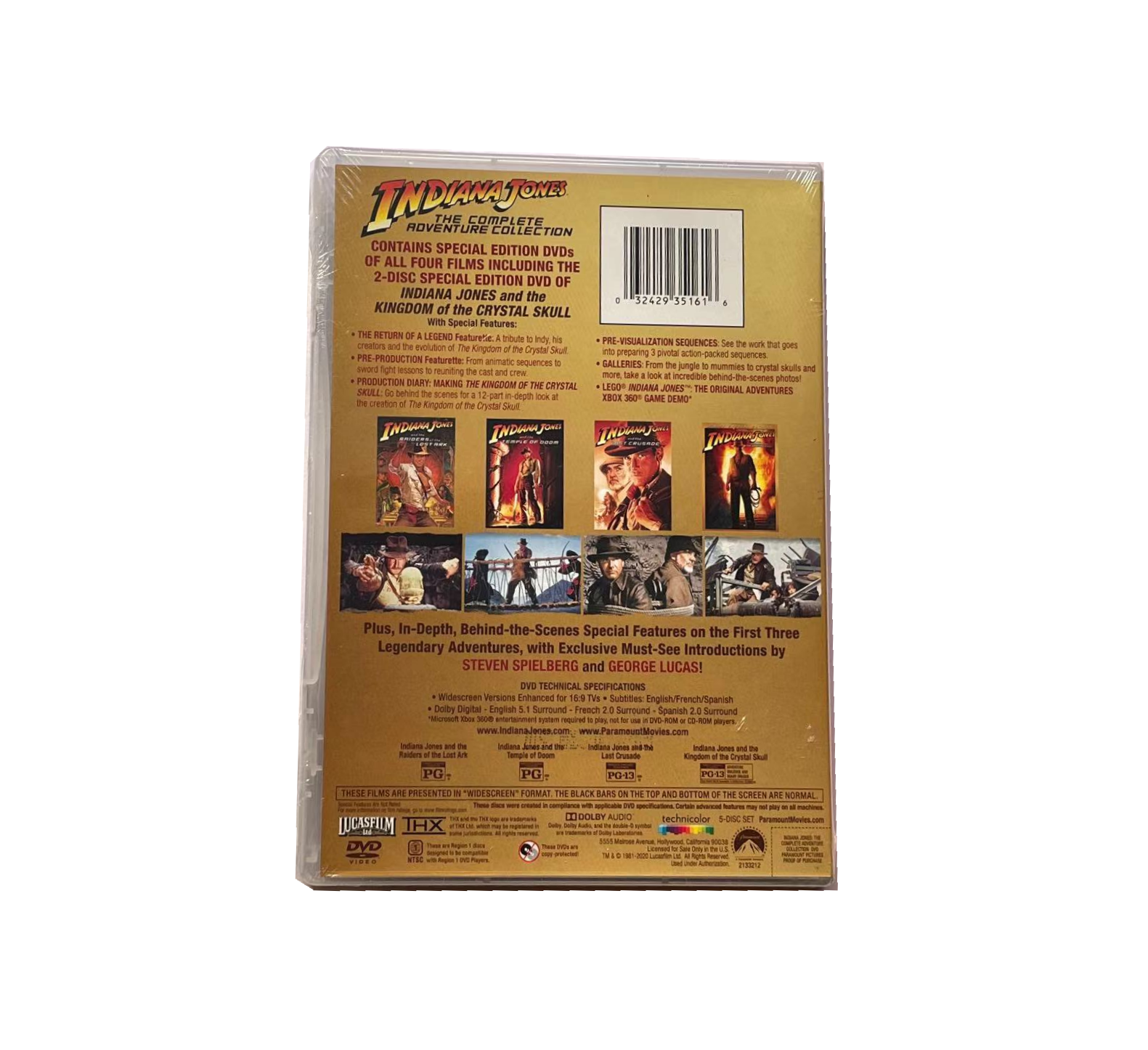 Indiana Jones: The Complete Adventure Collection DVD Box Set (5-Disc) - Image 2