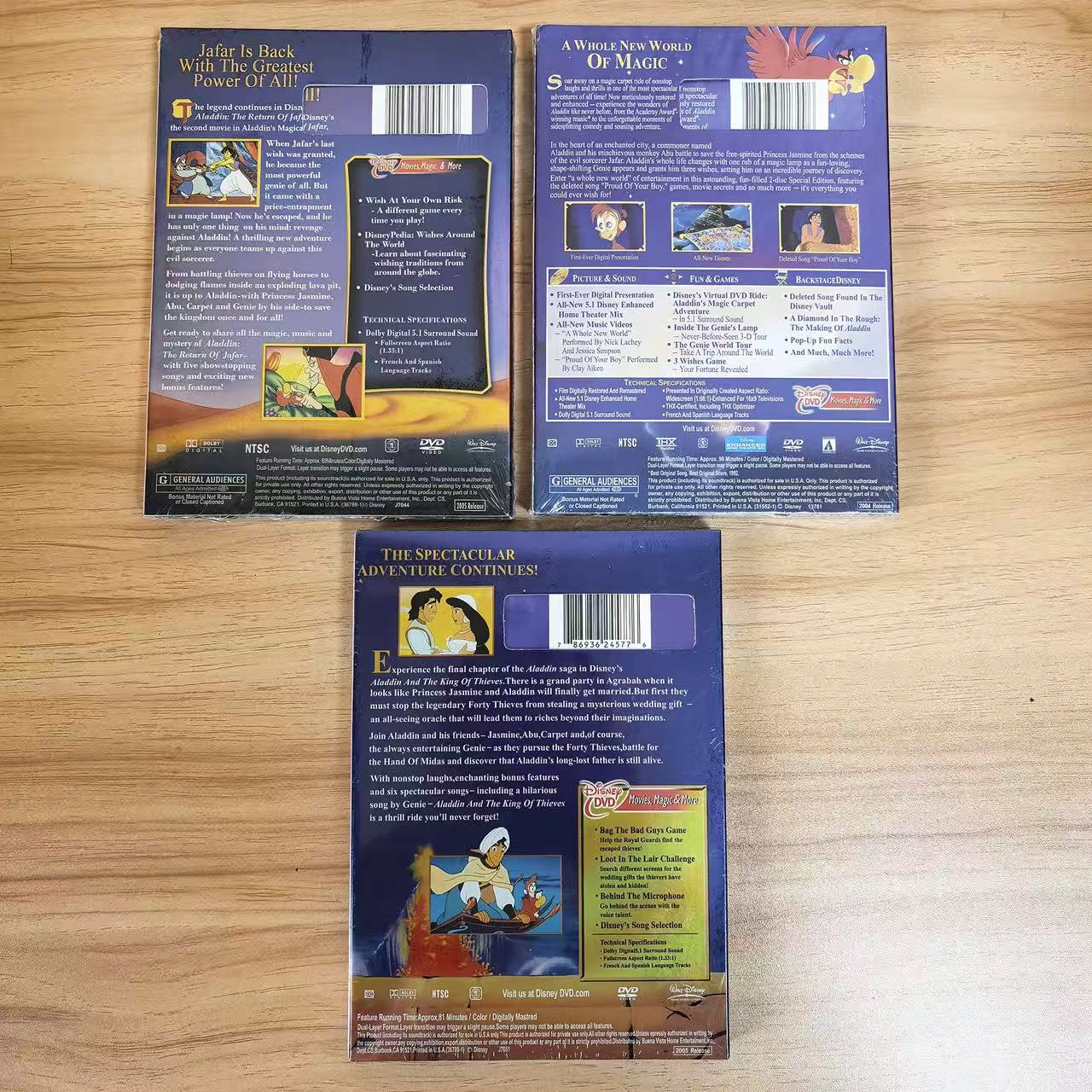 Aladdin Trilogy 3-Movie Collection DVD Box Set (4-Disc) - Image 2