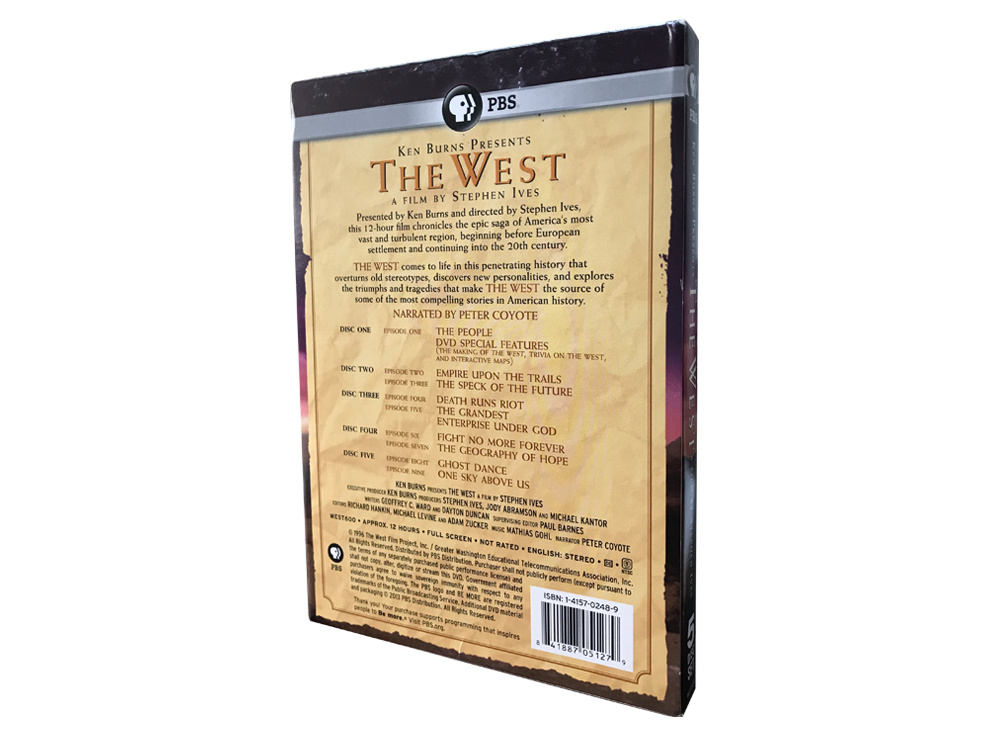 Ken Burns Presents The West: A Film by Stephen Ives DVD Box Set (5-Disc) - Image 2