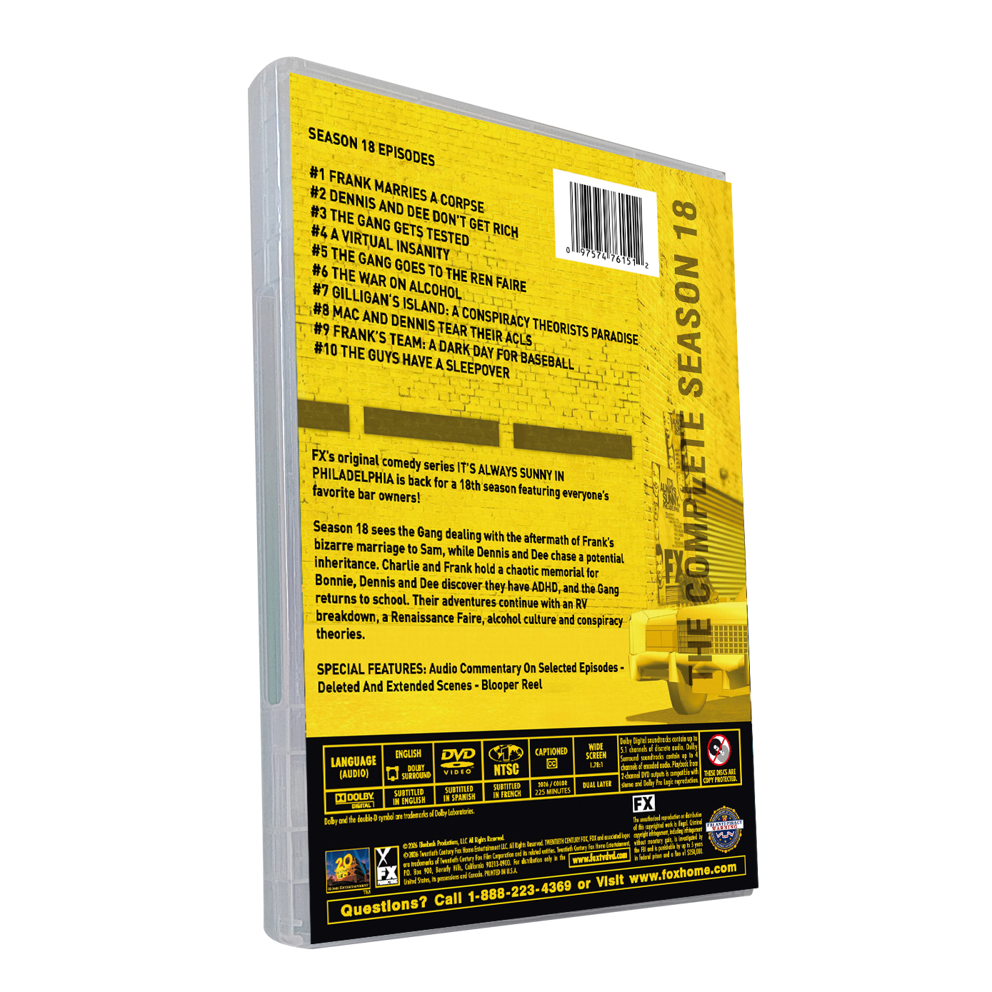 It's Always Sunny in Philadelphia Season 18 (2-Disc) DVD Box Set - Image 2