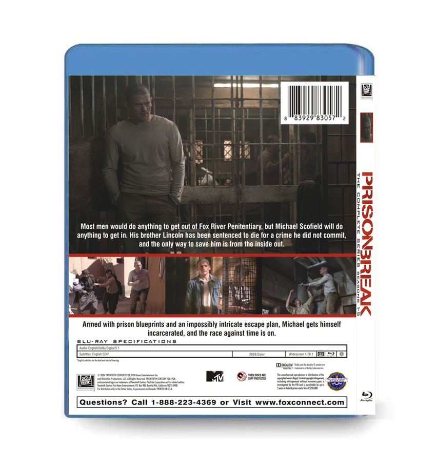 Prison Break: The Complete Series (5-BD) Blu-ray Box Set - Image 2