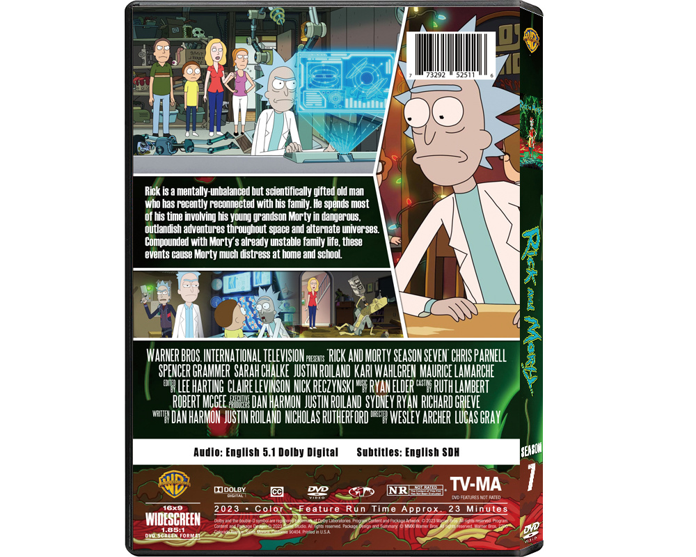 Rick and Morty Season 7 DVD Box Set (2-Disc) - Image 2